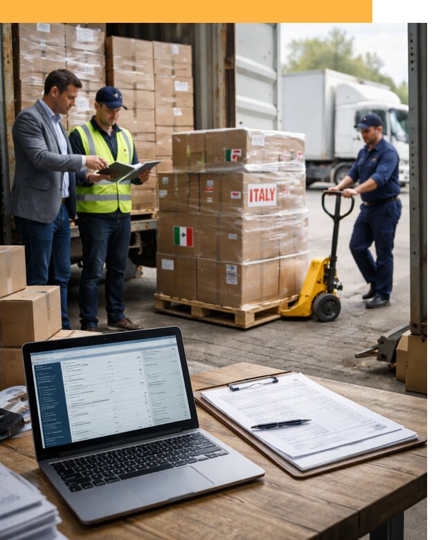 Доставка грузов из Италии: морские и авиаперевозки от 18720