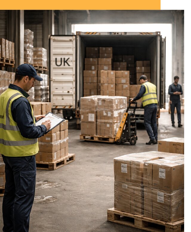 Доставка грузов из Великобритании с таможенным оформлением от 13000