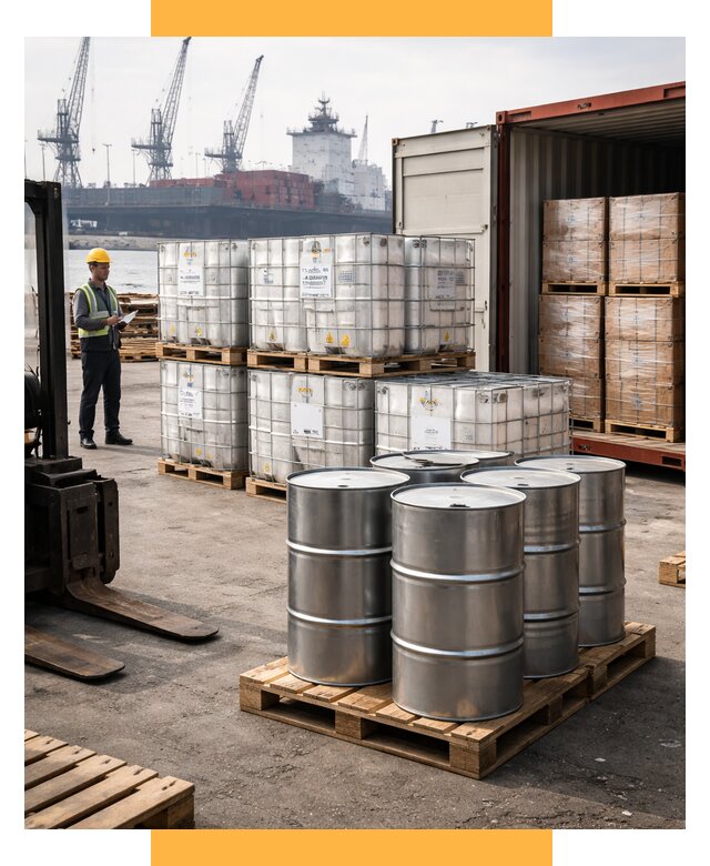 Доставка химического сырья из Индии от 260000 р. | СетСервис-Сть