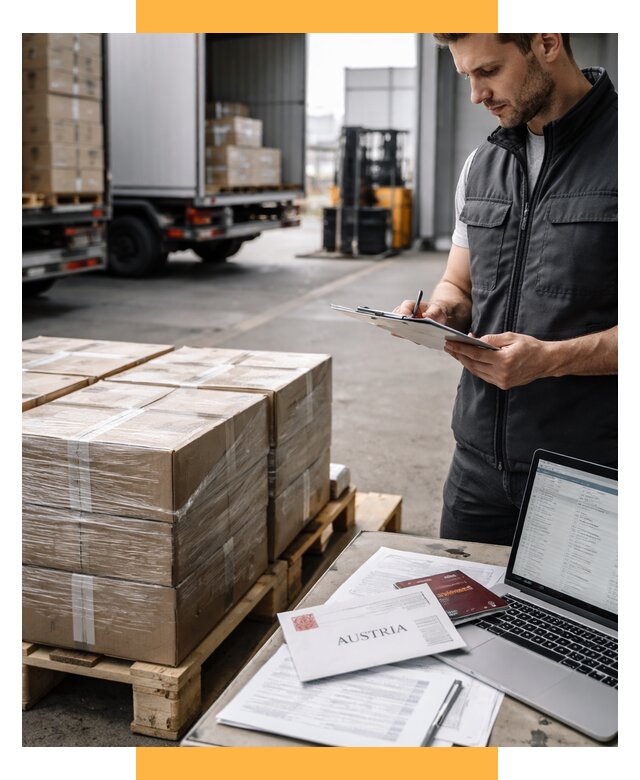 Доставка в Австрию от 67600 р. Логистика и экспорт СетСервис-Сть