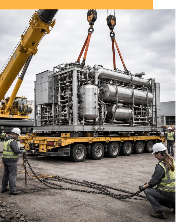 Перевозка тяжеловесных грузов по миру от 156000 руб